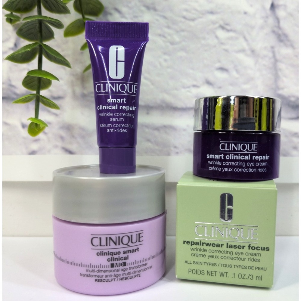 NEW LOT4🌿Clinique Smart Clinical MD Resculpt Repair Repairwear Laser Focus Eye